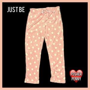 🆕 JUST BE Polka Dot Print Lounge Pant - Size Large